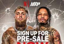 Jake Paul Vs. Gervonta ‘Tank’ Davis Fight Set For November 14 On Netflix Teaser poster for the Jake Paul vs. Gervonta "Tank" Davis fight on Netflix on Friday, November 14
