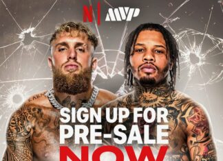 Jake Paul Vs. Gervonta ‘Tank’ Davis Fight Set For November 14 On Netflix Teaser poster for the Jake Paul vs. Gervonta "Tank" Davis fight on Netflix on Friday, November 14