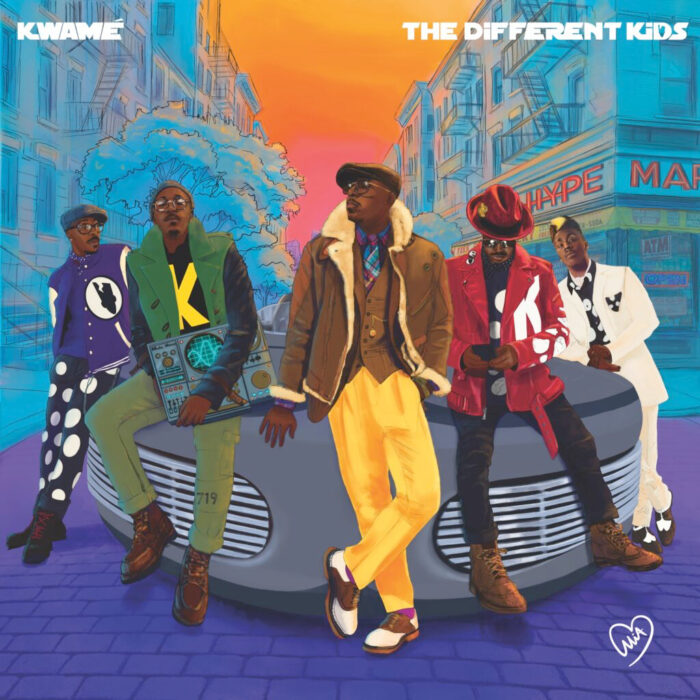 Kwamé colorful album cover for The Different Kids