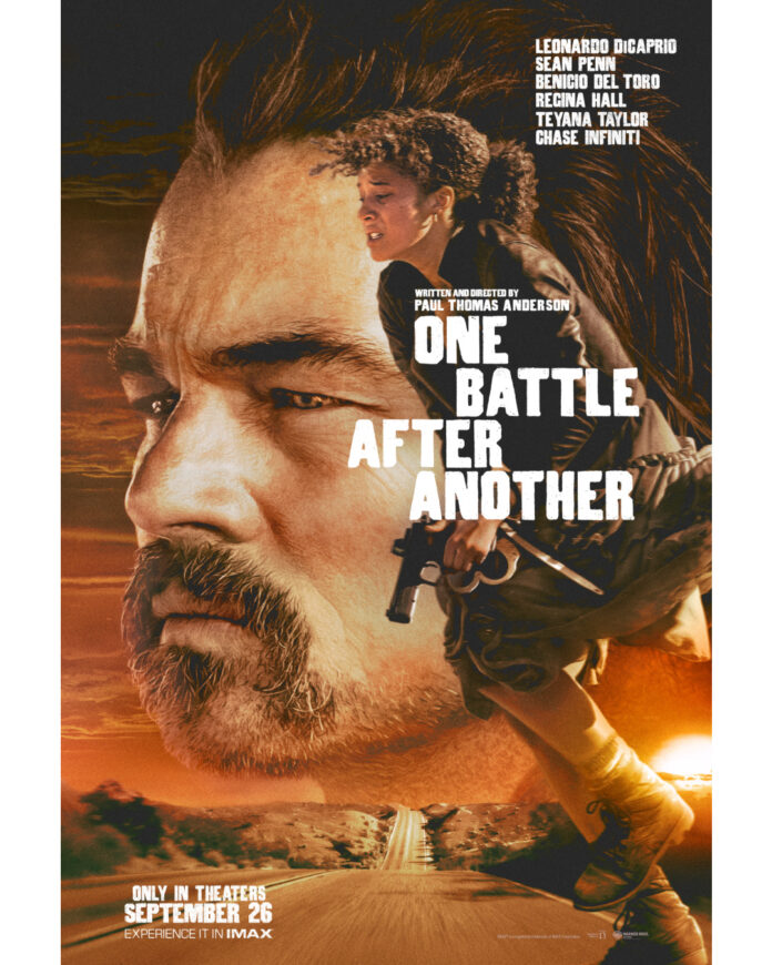 The official movie poster for 'One Battle After Another'