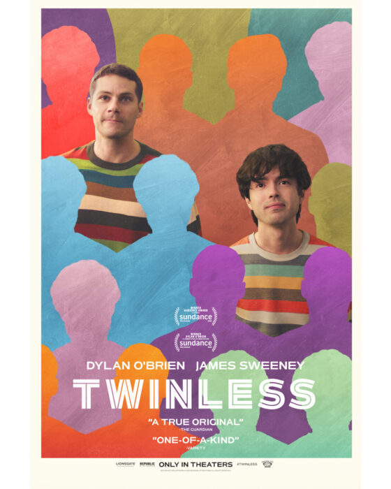 The official movie poster for 'Twinless'