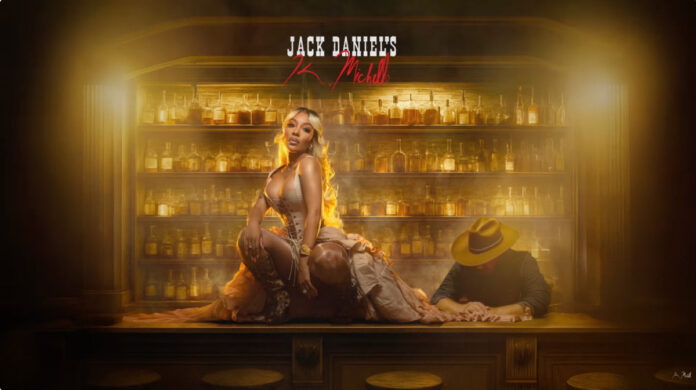 Single artwork for K. Michelle's new single "Jack Daniels"