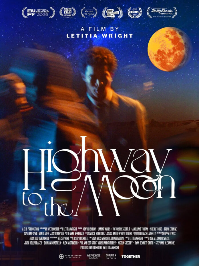 Letitia Wright shares official key art for her short film Highway to the Moon