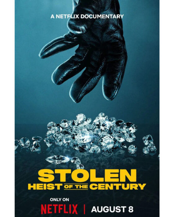 Promotional art for Netflix documentary Stolen Heist Of The Century about Antwerp diamond robbery