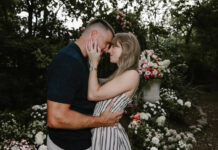 She Said ‘Yes’: Taylor Swift And Travis Kelce Are Engaged Taylor Swift and Travis Kelce smiling in garden during engagement announcement