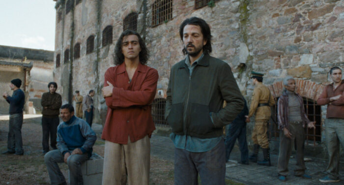 Tonatiuh as Molina and Diego Luna as Valentín in Kiss of the Spider Woman courtesy of Roadside Attractions