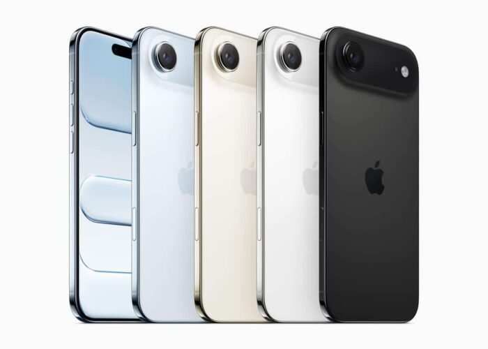 iPhone Air, Apple’s thinnest iPhone ever, featuring pro performance, advanced front and rear cameras, and all-day battery life.