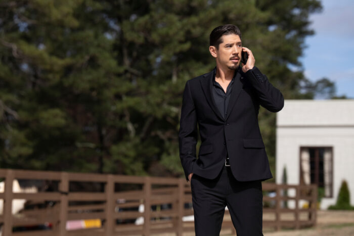 Bryan Tanaka as Officer Alex in episode 202 of Beauty In Black