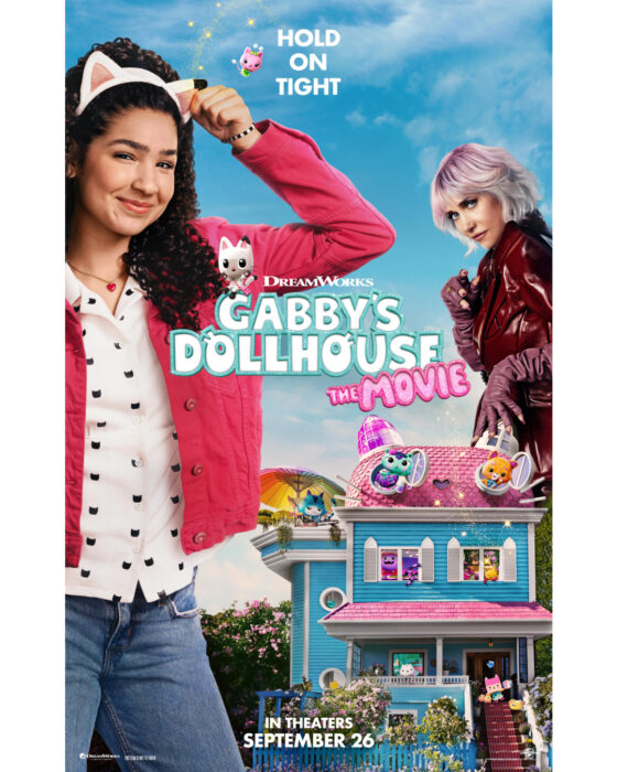 The official movie poster for Gabby's Dollhouse: The Movie