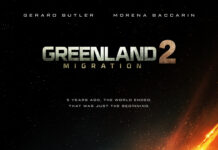 ‘Greenland 2: Migration’ Trailer – Gerard Butler Returns For A Post Apocalyptic Journey Key art for "Greenland 2: Migration" featuring Gerard Butler and Morena Baccarin leading the Garrity family through a devastated post apocalyptic world.