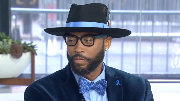 Montell Jordan speaking about his prostate cancer journey and raising awareness for early detection.