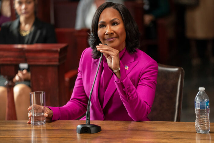 Terri J. Vaughn as Antoinette Dunkerson in "Miss Governor" on Netflix