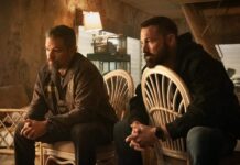 ‘The Rip’ Teaser: Matt Damon And Ben Affleck Reunite In Netflix’s Intense Cop Thriller Ben Affleck as Detective Sergeant J.D. Byrne and Matt Damon as Lieutenant Dane Dumars in Netflix film The Rip.