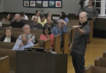 Will Thilly Breakdances At Town Hall Meeting To Protest Property Tax Hike "Will Thilly breakdances at Cranford town hall meeting during property tax protest"