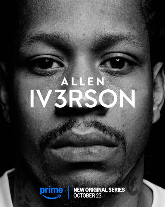 Official key art for the 3-part Prime Video docuseries, 'Allen Iv3rson'