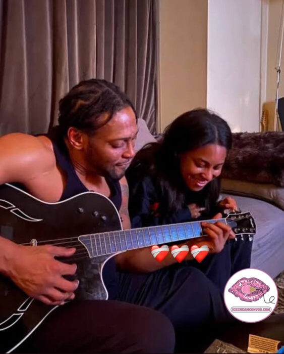 Imani Archer shares a photo of herself and her D'Angelo.