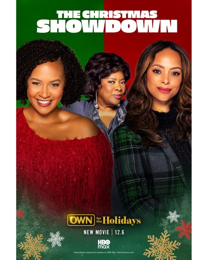 The-Christmas-Showdown-OWN-For-The-Holidays Amber Stevens West, Corbin Reid, and Loretta Devine star in OWN’s holiday movie The Christmas Showdown premiering December 6.