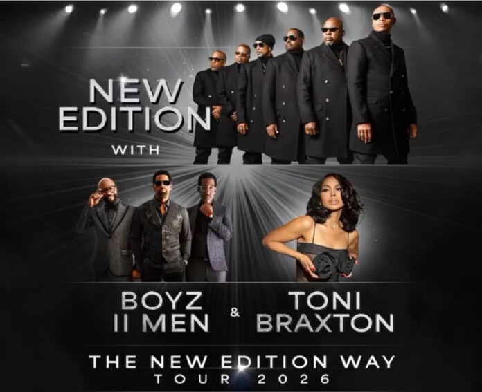 New Edition, Boyz II Men, and Toni Braxton announce The New Edition Way Tour 2026