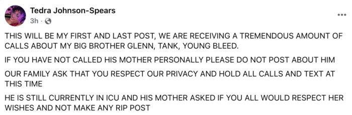 Young Bleed's sister Tedra Johnson-Spears speaks out