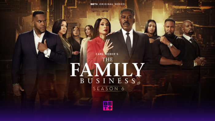 Official key art for 'Carl Weber's The Family Business premiering October 23 on BET+