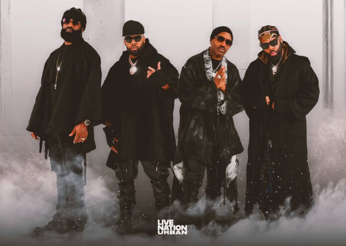 Jagged Edge announces Cuffing Season Tour 2025 with Lloyd and Eric Bellinger tour dates flyer