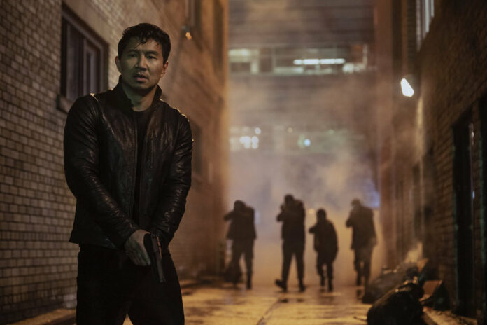 Simu Liu as Alexander in “The Copenhagen Test” on Peacock.