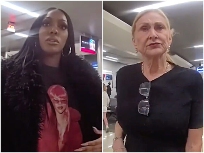 Porsha-Williams-Delta-Flight-Drama-Fight-FBI Porsha Williams at airport amid investigation into Delta Air Lines dispute