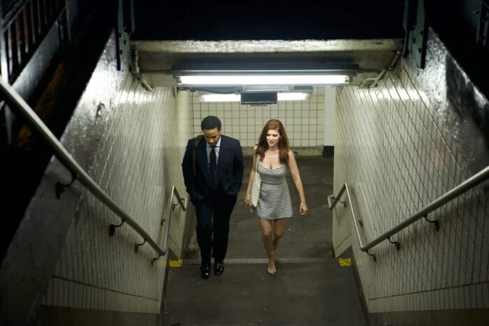 André Holland and Kate Mara in 'The Dutchman'