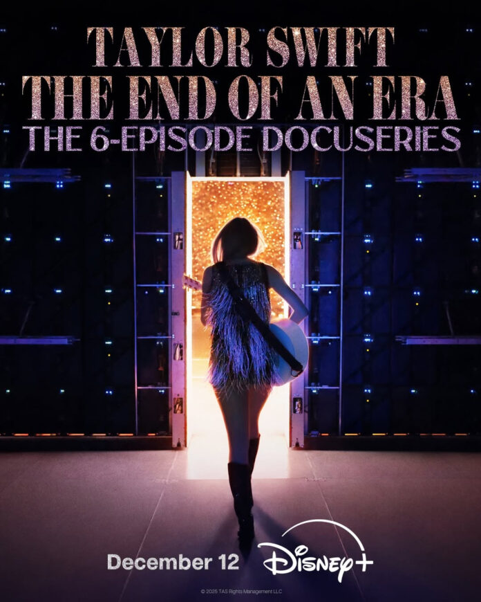Taylor Swift in promotional image for “The End Of An Era” docuseries on Disney+