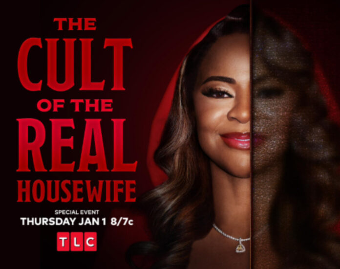 the-cult-of-the-real-housewife-key-art Key art for TLC’s “The Cult of the Real Housewife” featuring Mary Cosby and Faith Temple Church imagery