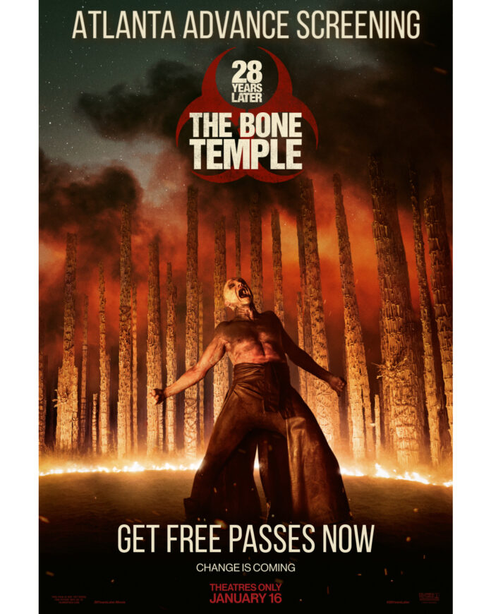 28-years-later-the-bone-temple-official-movie-poster Official movie poster for “28 Years Later: The Bone Temple,” featuring haunting imagery that reflects the film’s dark and unsettling post-apocalyptic world.