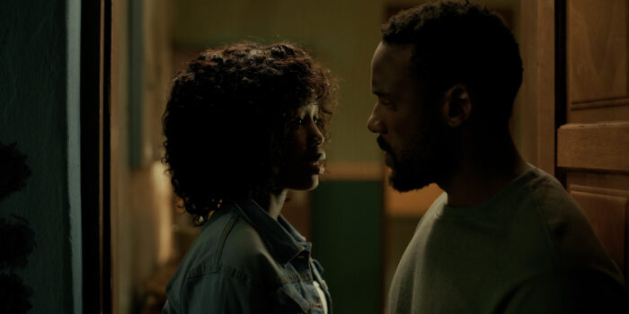 Dineo Rasedile and Bonko Khoza in The Nowhere Man on Starz