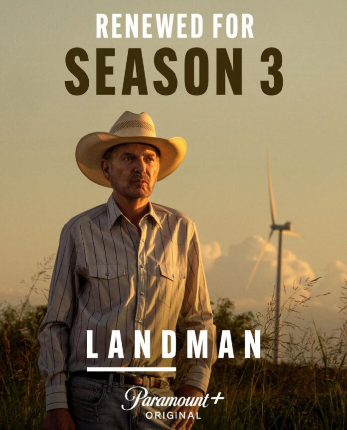 Paramount+ renews "Landman" for Season 3 after Season 2 breaks streaming records and earns major award recognition.