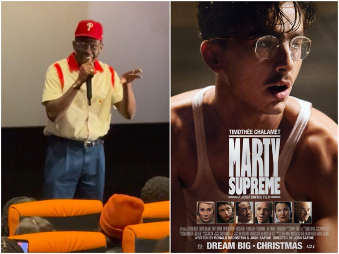 Tyler, The Creator attends Atlanta advance screening of 'Marty Supreme' in theaters Christmas Day