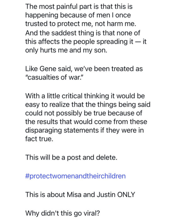 Misa Hylton responds to “Sean Combs: The Reckoning” and Gene Deal’s claims after harassment toward her and Justin intensifies online.
