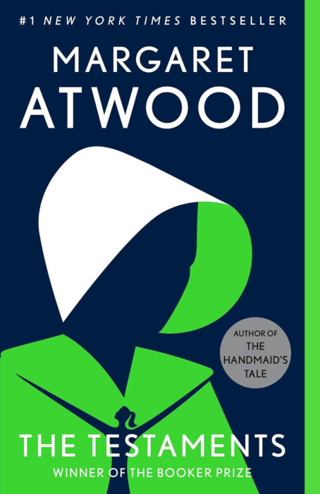Book cover of “The Testaments” by Margaret Atwood, the follow-up novel to “The Handmaid’s Tale.”