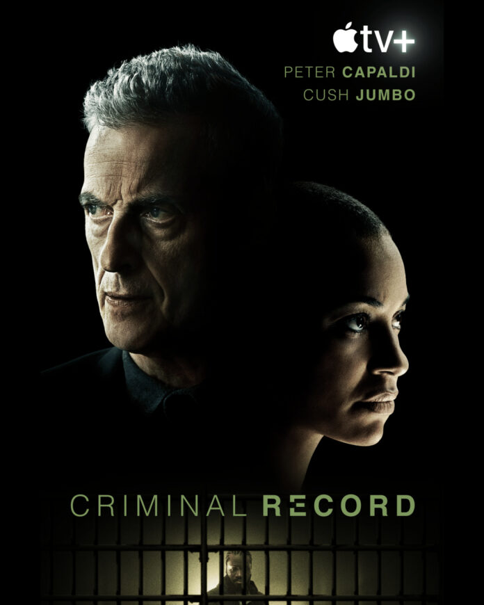 Criminal-Record-Season-2 Key art for “Criminal Record” Season 2 starring Peter Capaldi and Cush Jumbo, premiering April 22, 2026 on Apple TV.