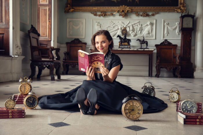 Mia McKenna-Bruce stars in “Agatha Christie’s Seven Dials,” Netflix’s 1920s period mystery set around a deadly country house party.