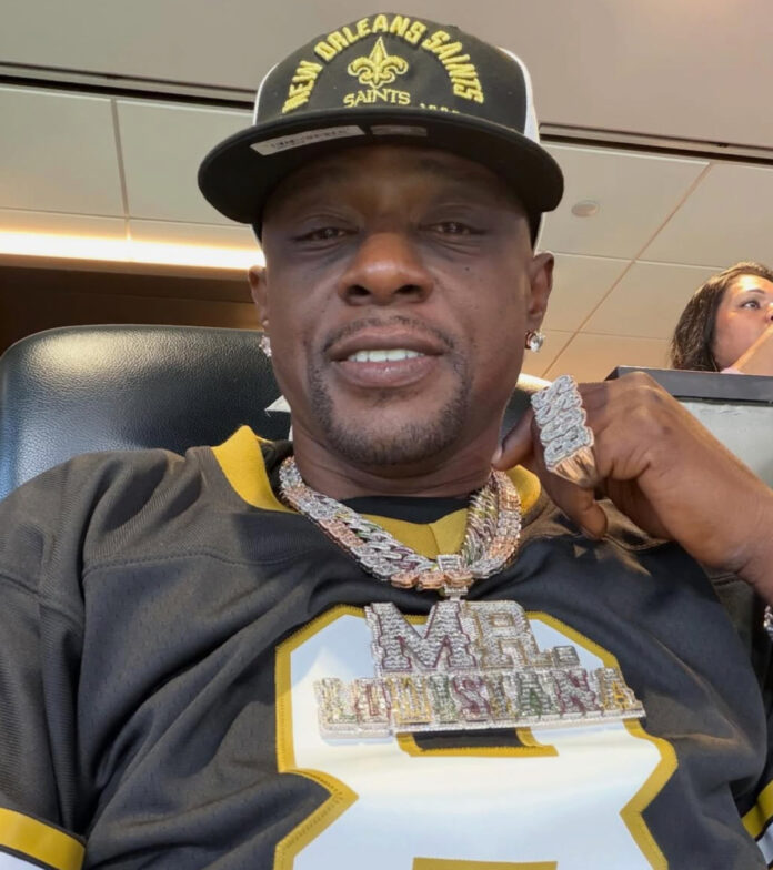 Boosie Badazz outside federal court after being sentenced to time served in his firearm possession case, avoiding a return to prison
