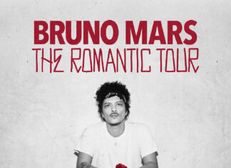 Bruno Mars Returns With ‘The Romantic Tour 2026’ And His First Solo Album In Nearly A Decade Bruno Mars poses on the official poster for The Romantic Tour 2026, promoting his global stadium tour in support of his new album.