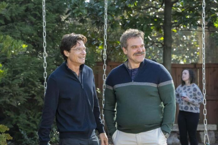 Jason Bateman and David Harbour appear together in “DTF St. Louis,” the HBO Original limited series