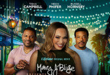 Mary J. Blige Extends Her Lifetime Deal With Three New Music-Inspired Movies, Starting With ‘Be Happy’ Key art for “Mary J. Blige Presents: Be Happy,” the Lifetime movie inspired by Mary J. Blige’s music and starring Tisha Campbell.