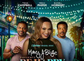 Mary J. Blige Extends Her Lifetime Deal With Three New Music-Inspired Movies, Starting With ‘Be Happy’ Key art for “Mary J. Blige Presents: Be Happy,” the Lifetime movie inspired by Mary J. Blige’s music and starring Tisha Campbell.