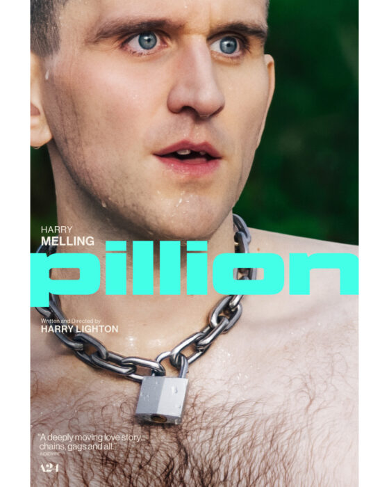 Harry Melling in the official poster for A24’s Pillion