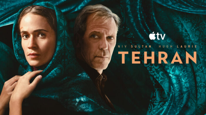 Tehran Season 3 key art on Apple TV featuring Mossad agent Tamar in the espionage thriller returning January 2026