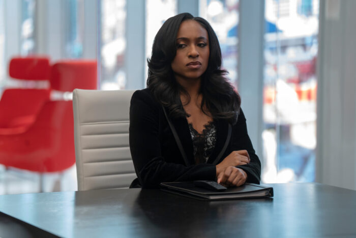 Taylor Polidore Williams as Kimmie in Tyler Perry’s Beauty In Black Season 2 Part 2