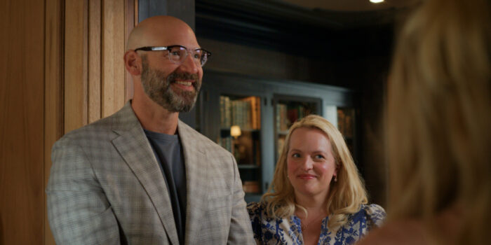 Corey Stoll and Elisabeth Moss in “Imperfect Women,” premiering March 18, 2026 on Apple TV.