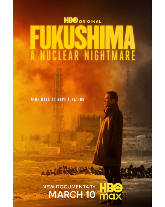 HBO Max documentary key art for Fukushima A Nuclear Nightmare exploring the 2011 earthquake and nuclear crisis in Japan