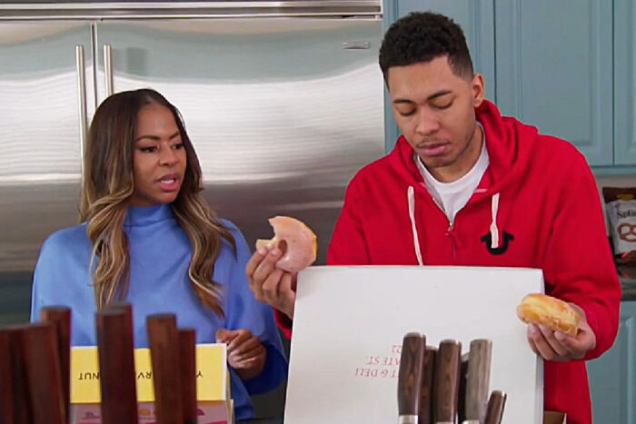 Mary Cosby and her son Robert Cosby Jr. together during a family moment on The Real Housewives of Salt Lake City