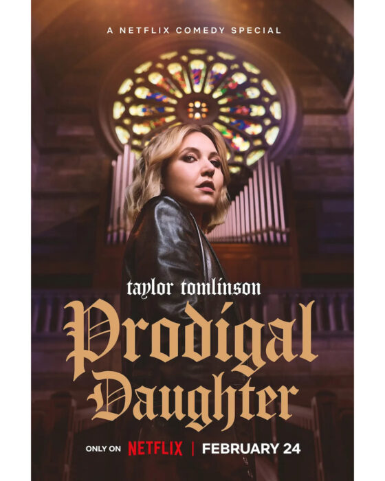 Taylor Tomlinson performing in “Taylor Tomlinson: Prodigal Daughter” Netflix comedy special